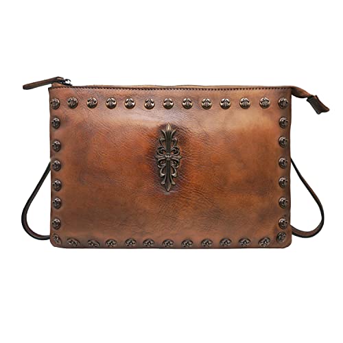 LETEULO Bolso de Hombro Mediano del Bolso del Hombro de la Pulsera de Las Mujeres Bolso de Lujo(Marrón) Cover