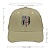American Flag Mechanic Wrench Baseball Cap Dad Hat Adjustable Size Trucker Caps for Outdoor Activities All Seasons Beige-style