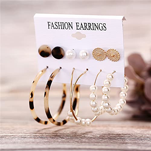 Image of Shining Diva Fashion Stylish Combo Metal Earrings for Women and Girls