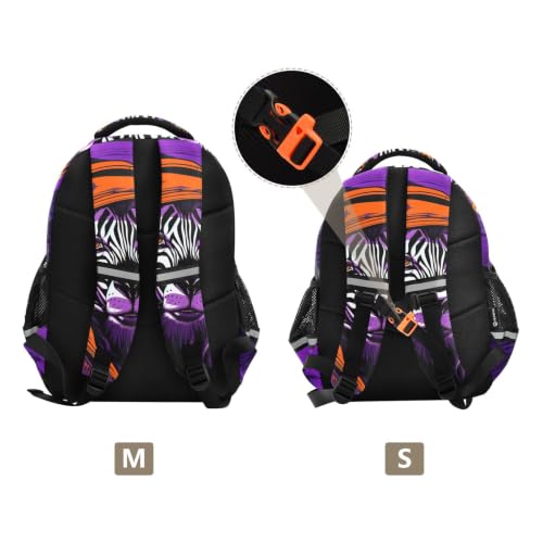 Cartable scolaire tigre orange résistant et léger pour tout-petits - 3