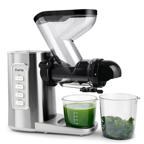 Fretta Slow Juicer Entsafter Gemüse und Obst Testsieger Edelstahl