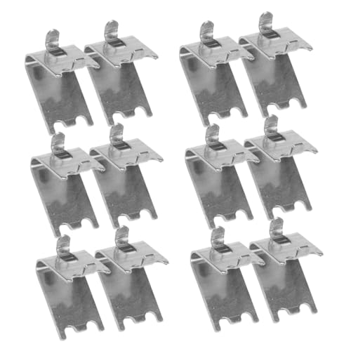 CANIGHT 12 piezas Soporte de Estante para Congelador Inoxidable de Clips para Refrigerador y Congelador Fáciles de Instalar Resistentes y Duraderos Accesorios de Almacenamiento para