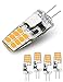 Produktbild G4 LED Lampen, AC / DC12V (20W Halogenlampenäquivalent), 220LM, 16 LEDs, warmweiß 3000K, nicht dimmbare G4 Lampen für die Beleuchtung zu Hause, 5er Pack