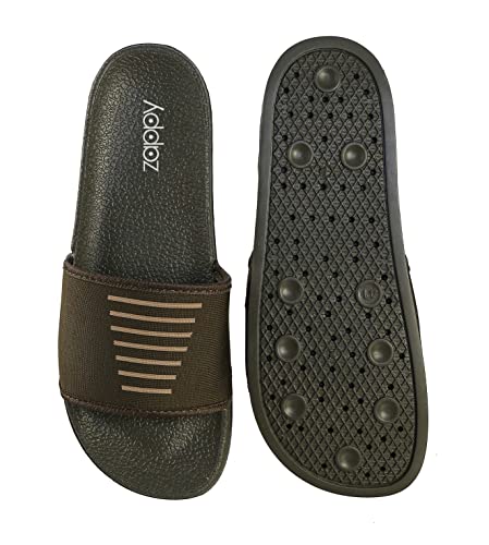 Image of ZAPPY Men's and Boy's Comfortable Flexible Super Soft Strap Slides Flip-Flop Slippers
