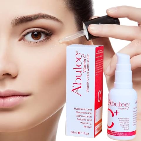 ARBUTEE | Vitamin C Anti Aging plus Brightening Serum -Hyaluronic Acid, Niacinamide, Alpha Arbutin, Salicylic Acid, Vitamin E and Retinol for Men Woman Cover