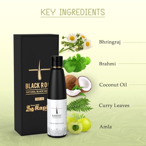 Image of Black Root Natural Hair Oil (100ml) Black Hair Oil | Anti Dandruff | Hair Fall Control