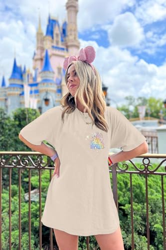 Magic Kingdom Shirt for Women Oversized Princess Tshirts Fairy Story Tee Castle Graphic Tops Family Vacation Outfits3