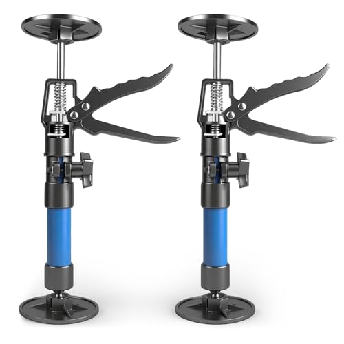 GWAEPU 2 Stück Teleskop Zargenspanner: Montagestütze Teleskopstütze 30–59cm Höhenverstellbare Einhandstütze 360 Grad Türspanner Tragfähigkeit 40kg zur Unterstützung von Türzargen Schränken