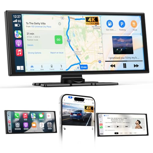 2025 Neuestes 11,5 Zoll Carplay Display & Carplay Android Auto Display: Buddy Display mit Navigation 4K Dashcam Rückfahrkamera Bluetooth Siri Sprachsteuerung IPS Touchscreen Mirror Link AUX FM 64G TF 2025 Neuestes 11,5 Zoll Carplay Display & Carplay Android Auto Display: Buddy Display mit Navigation 4K Dashcam Rückfahrkamera Bluetooth Siri Sprachsteuerung IPS Touchscreen Mirror Link AUX FM 64G TF