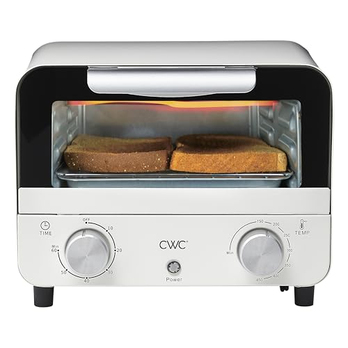 COOK WITH COLOR Mini Toaster Oven: 600W Power