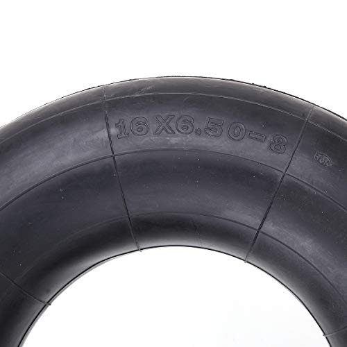 Set of 2 16x6.50-8 Inner Tube with TR13 Straight Valve Stem Replacement for Lawn Mower Snow Blower ATV Farm Tractor Wheelbarrow Trailer Implement Golf Cart