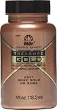 FolkArt Treasure Brilliant Metallic Paint, 4 oz, Rose Gold