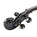 Ktaxon Acoustic Electric Violin, 4/4 Violin with EQ preamp and Ebony Accessories, Full-size Violin with AUX Cable, Shoulder Rest, Rosin, Extra String and Cleaning Cloth (Black)