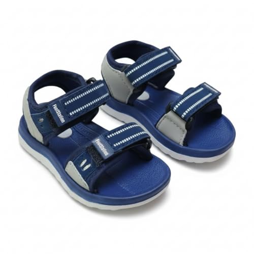 Image of Kids Open Toe Sports Sandals | Comfortable Lightweight Double Welcro Outdoor Athletic Sandals for Boys, Girls & Toddlers | Daily Play Shoe (1-10 Years)