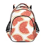 Zaino per bambini, pompelmo estivo bianco zaino scuola elementare, Pompelmo Estivo Bianco, 15 Inch, classico