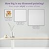 DIAMOND ART CLUB Highland Cow in Tub Diamond Painting Kit, Fun DIY Crafts for Adults, Round Diamond Art Canvas, 13" x 13" (33 cm x 33 cm) #3