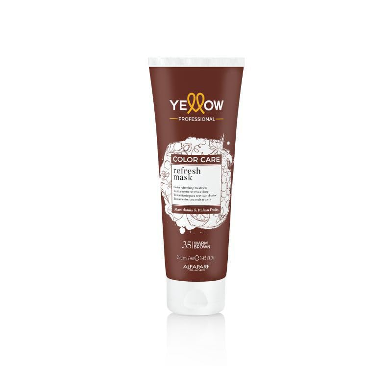Alfaparf Milano Yellow Color Care Refresh Mask 35 Warm Brown (trattamento ravviva colore)