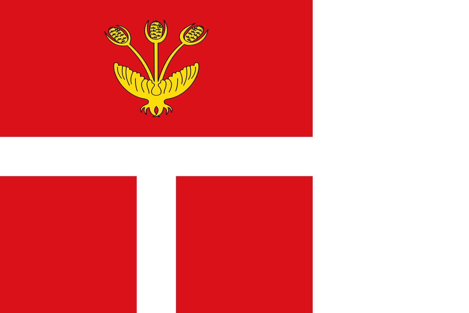 Drapeau large Canalda doté d'un système d'encadrement périphérique simplifié