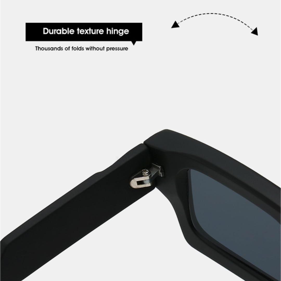 Retro Sunglasses for Women Men Trending Outdoor Sports Gradient Mirror Uv400 Double Color(Black golden mirror) image 5