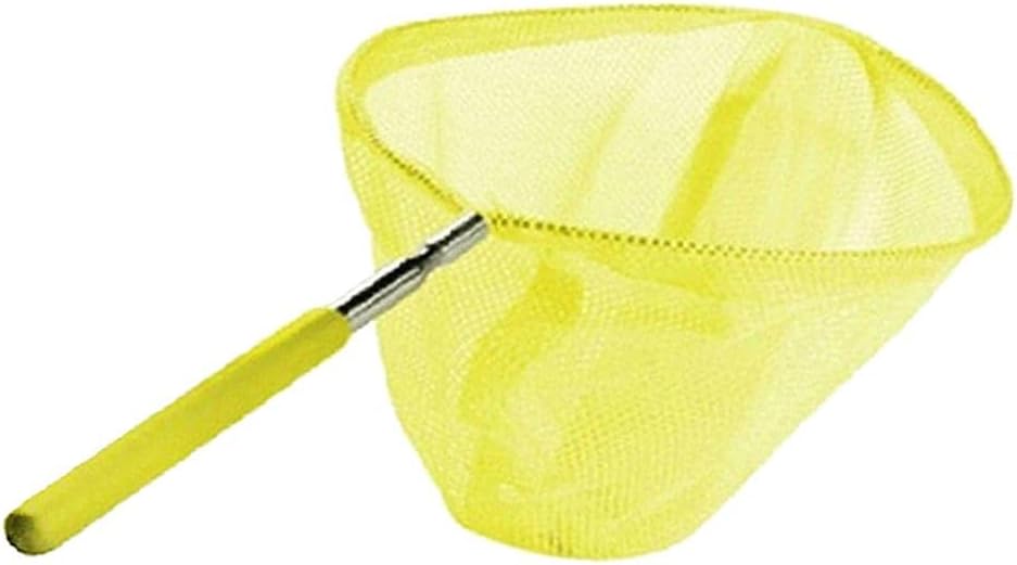 Kids Fishing Net Folding Telescopic Mesh Butterfly Catcher Extendable Insect Stainless Steel Lightweight Pole Anti-Slip Handle Suitable,