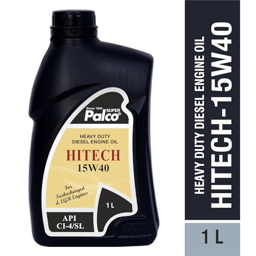 Image of PALCO HITECH 15W40 API: CI4 / SL Heavy Duty Diesel Engine Oil Synthetic Technology | Maximum Power & Superior Protection | For SUVs, MUVs & Crossovers | 1 Litre (Pack of 4)