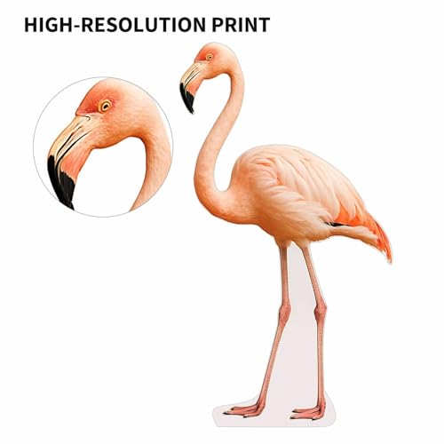 Image of Flamingo 3FT Life Size Cardboard Cutout - A Fun Animal Standup for Photo Booths, Birthday Parties, and Events