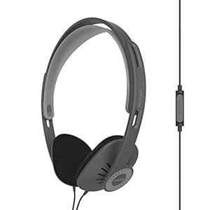 Koss KPH30iK On-Ear Headphones, in-Line Microphone and Touch Remote Control, D-Profile Design, Wired with 3.5mm Plug…