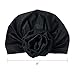 KISS COLORS & CARE Top Knot Pre-Tied Turban - Black - Stylish, Stretchy & Soft for Sleeping, Maximum Hair Protection, Minimizes Breakage, Comfortable for All Types of Hair (Pack of 2)