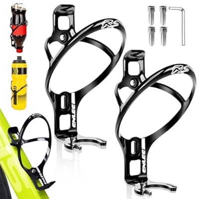 Desing Wish 2 Piezas Portabidon Bicicleta con Tornillos PC Porta Bidones Bici MTB 22g Portabotellas Bicicleta Soporte Botella Bicicleta Portabidones Montaña Carretera Botellin Ciclismo Accesorios