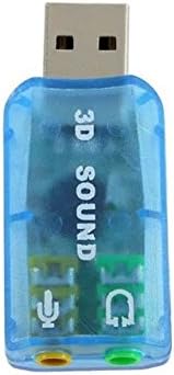 USB 2.0 Mic Speaker 5.1 Audio Sound Card Adapter