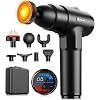 AERLANG Massage Gun with Heat Deep Tissue Back Massager Neck Massager for Pain Relief,Muscle Percussion Massage Gun, Birthday Gifts for Men Women Dad him Handheld Message Gun with 7Heads&Silent
