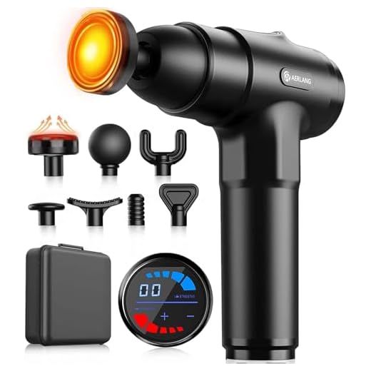 AERLANG Deep Tissue Massage Gun with Heat