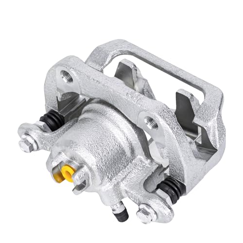 Image of Detroit Axle - Rear Right Brake Caliper for 2005 2006 2007 2008 2009 2010 | Honda Odyssey Disc Brake Caliper w /Bracket Replacement Passenger Side Assembly