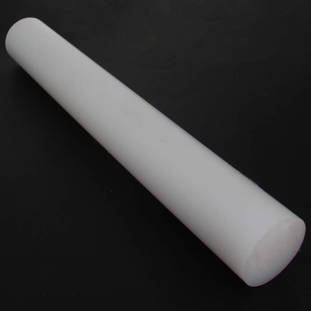 Produktbild von Othmro PE-Kunststoff-Rundstab 40 Mm Durchmesser, 0,3 M Länge – Weiß, Für Modellbau & DIY