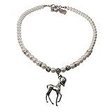 Länge Trachten Halskette: ca. 41 cm + 7 cm Verlängerungs-Kette, Anhänger Bambi: ca. 2,8 x 3,5 cm