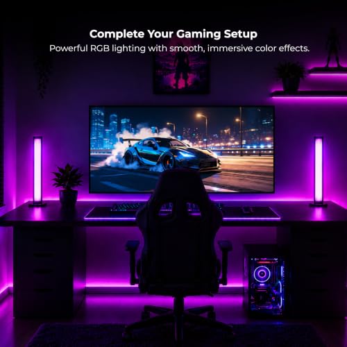 Image of Apex Bar Light Lite RGBIC+W+CCT Smart LED Bar Lights with Warm White,App Control, Music Sync, Dynamic Scene Modes, Gaming Lights for TV, PC Monitor, Desk, Bedroom, Living Room (2 Pack)