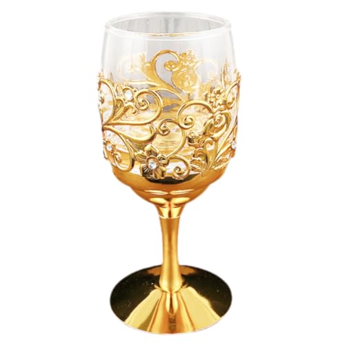 Verres à vin clairs de qualité supérieure aux reflets dorés - 3