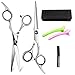 Produktbild Haarschere Haarschneideschere 6-teiliges Set Premium Scharfe Friseurscheren Scheren-Sets Edelstahl zum Ausdünnen und Strukturieren Modellieren Professionelle(6 Zoll)