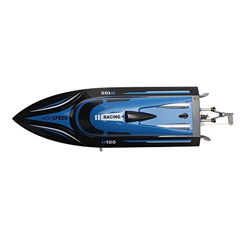 Fmt Rc Boat, 25Km/H Tempo H100 2.4G 4Ch Electric Racing Remote Control Boat With High Speed Blue (Only Work In The Water) #TOP2