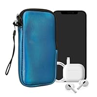 Kwmobile Custodia In Neoprene Con Zip Per Smartphone XXS - 3/3,5" - Astuccio Portacellulare A Sacchetto XXS Con Cerniera - Borsa In Viola Bordeaux