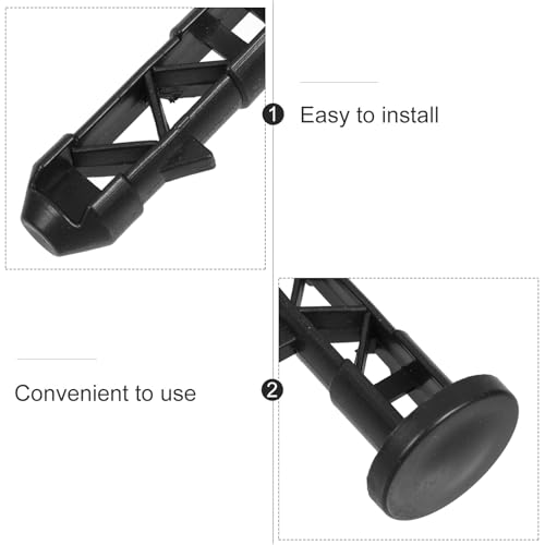 Image of Trash can Lid Hinged Pins 5Pcs Plastic Latches for 240L Trash Cans Secure Dustbin Cover Link Bolts Easy Installation Replacement for Outdoor Sanitation Models