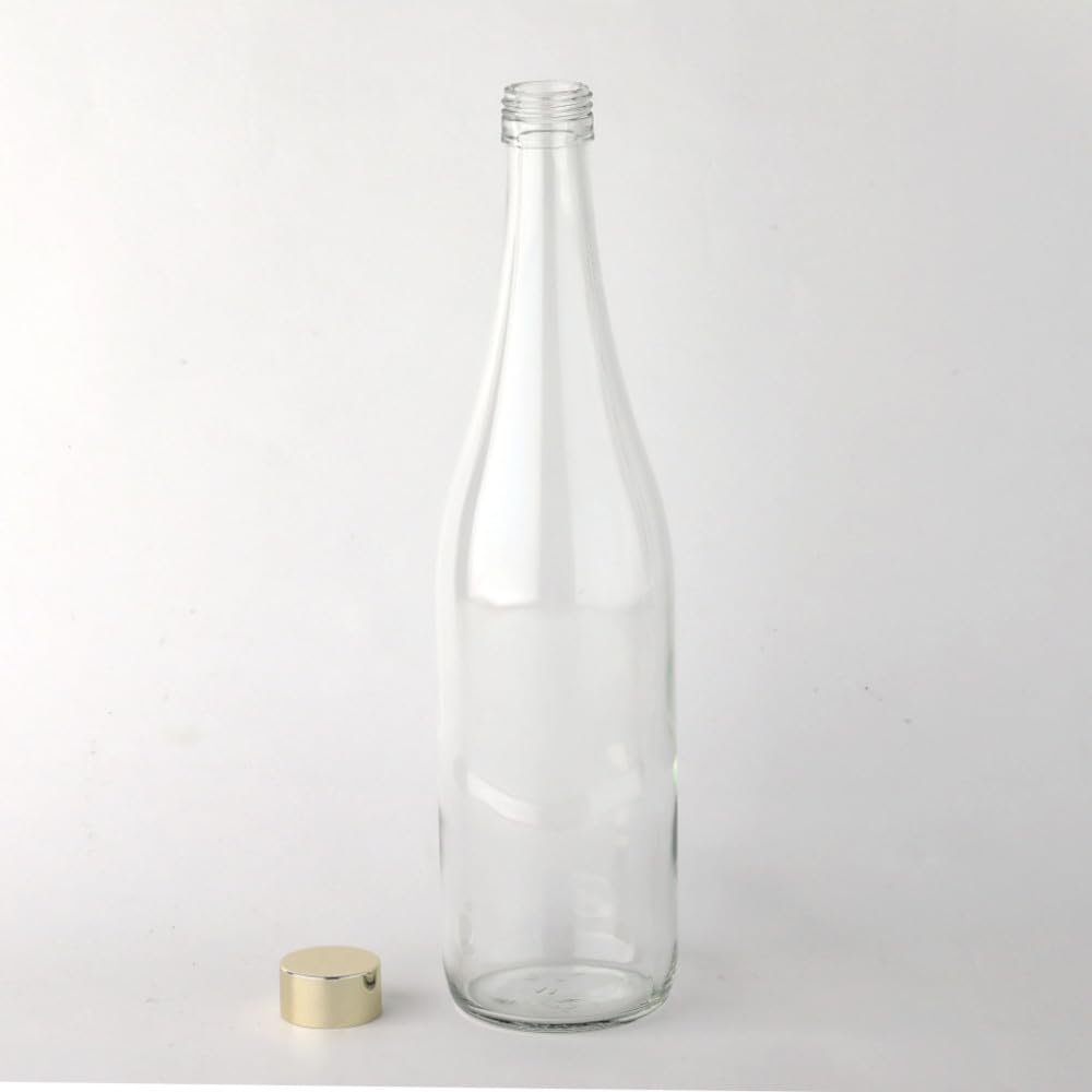 Amazon.co.jp: ガラス瓶 ウォーター ボトル 720ml クリア 3本 保存 詰