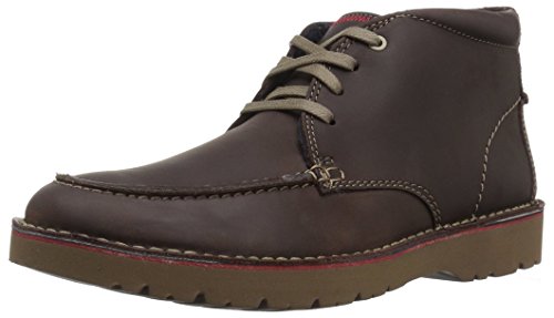 Clarks Men's Vargo Rise Ankle Boot, Dark Brown Leather, 095 M US