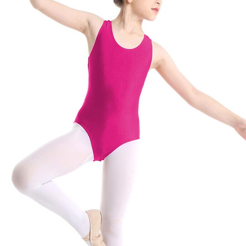 Prime fashions Justaucorps sans manches pour fille - Pour l'école, le sport, la danse, le ballet et la gymnastique