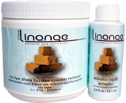 Linange No Lye Shea Butter Cream Relaxer & Activator liquid Single Application Big Sale!!