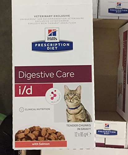 Hill's Feline i/d maaltijdzakje Salmon kattenvoer 12X85 GR Cover