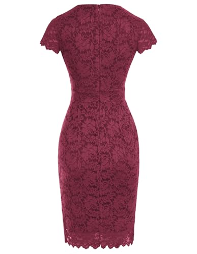 Image of GRACE KARIN Cocktail Dresses for Women Cap Sleeve Lace Dress