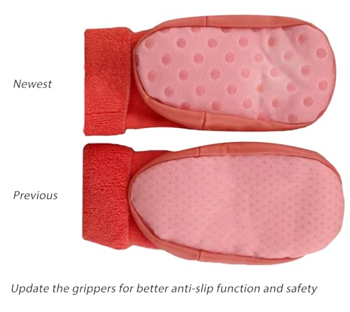 Marjunsep GEYW-PP284 Infant Baby Boy Girls Toddlers Moccasins Non-Skid Indoor Slipper Shoes Socks Booties thumb #4