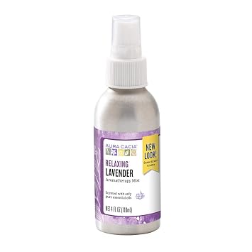 Aura cacia Relaxing Lavender Aromatherapy Room & Body Mist 4 Oz (pack of 4)