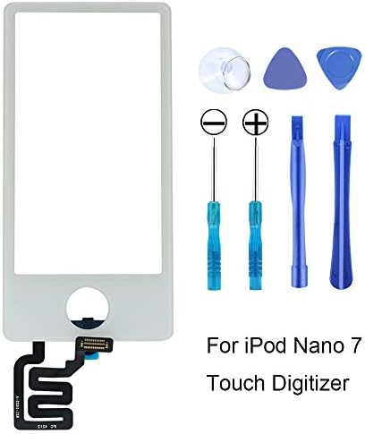 SZFIXEZ Glass Screen Touch Digitizer Replacement for iPod Nano 7 7th Generation (Not Include LCD) - White